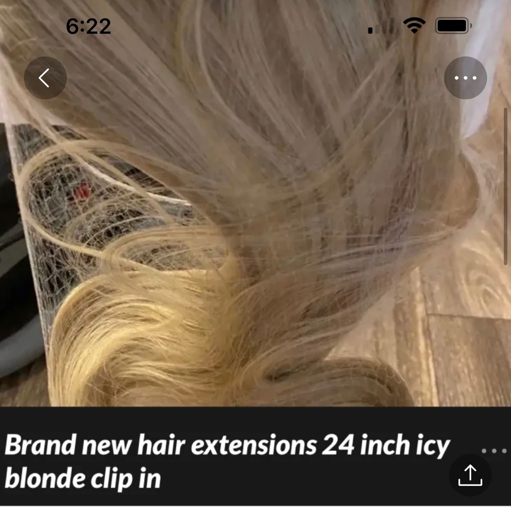 24 in remi synthetic real 120mm icy blonde 7 piece clip in extensions